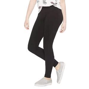 Justice Girls Black Stretchy Fitted Activewear Leggings Youth Size 8